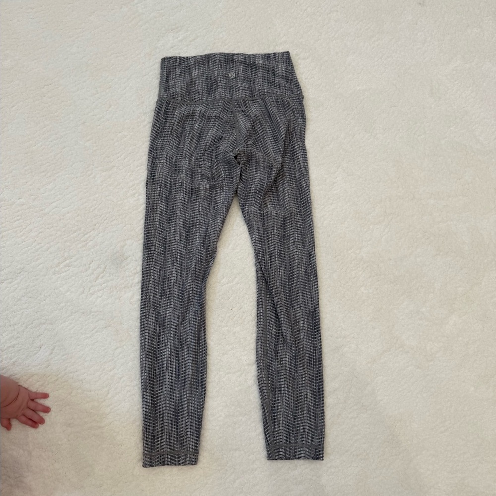 Gray Herringbone Leggings